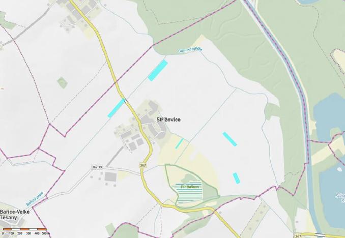 Prodej pole, Střížovice, 40874 m2