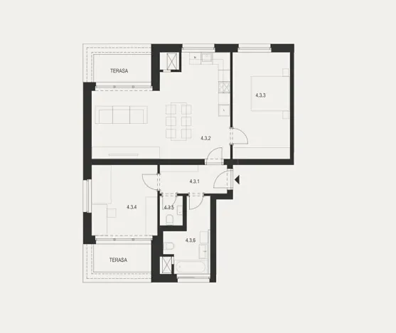 Prodej bytu 3+kk, Dobřany, Ústavní, 80 m2