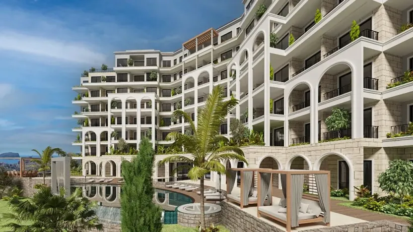 Prodej bytu 2+kk, Budva, Černá Hora, 46 m2