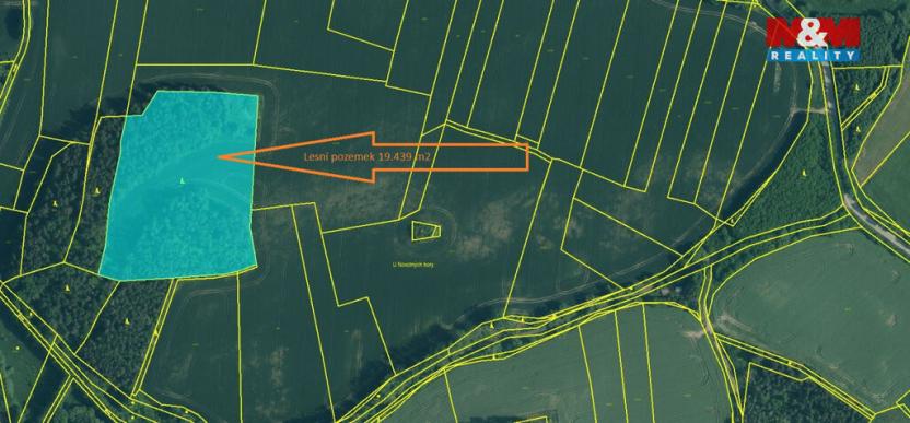 Prodej lesa, Střelské Hoštice - Kozlov, 20128 m2