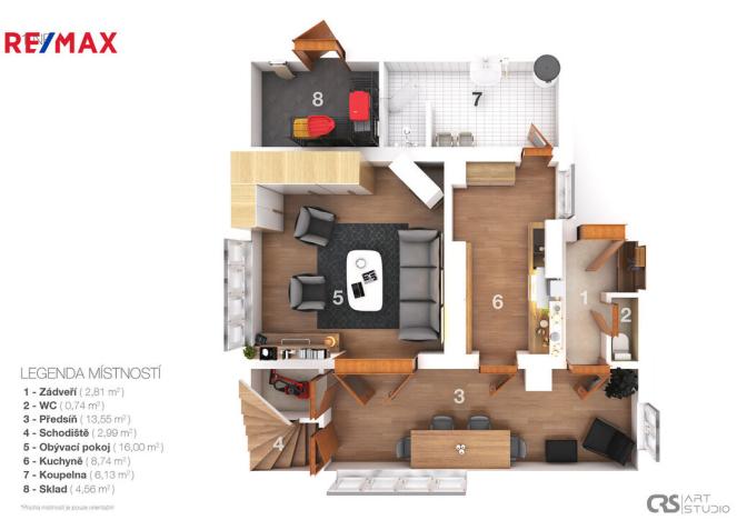 Prodej chaty, Řeka, 94 m2