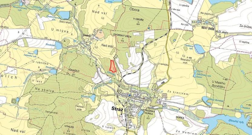 Prodej louky, Stráž, 21501 m2