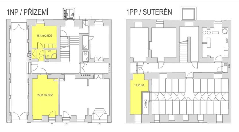 Pronájem obchodního prostoru, Praha - Vinohrady, Sázavská, 52 m2