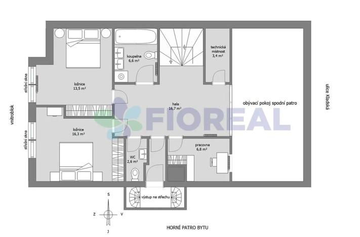 Pronájem bytu 5+1, Praha - Vinohrady, Kladská, 225 m2