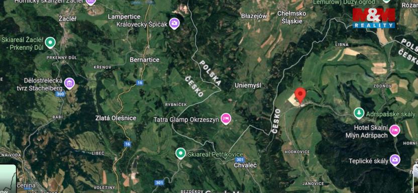 Pronájem bytu 3+kk, Adršpach - Horní Adršpach, 58 m2