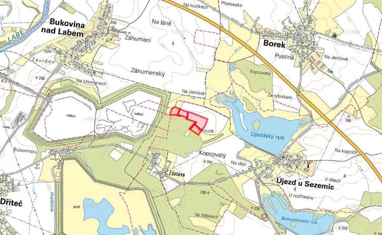 Prodej pole, Újezd u Sezemic, 50375 m2