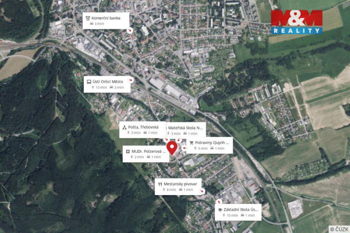 Prodej bytu 2+1, Ústí nad Orlicí - Hylváty, Třebovská, 54 m2