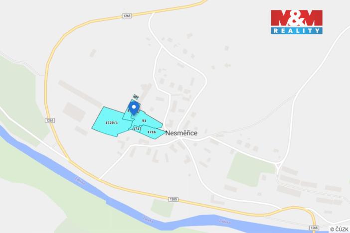 Prodej pozemku pro bydlení, Zruč nad Sázavou - Nesměřice, 9413 m2