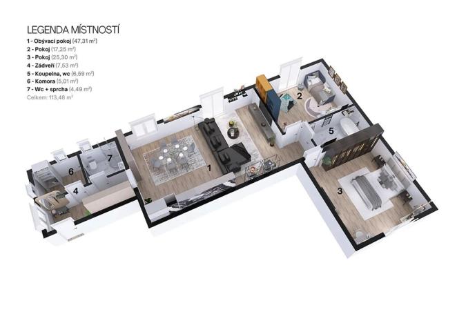 Prodej bytu 3+kk, Ostrava, Na Jánské, 113 m2