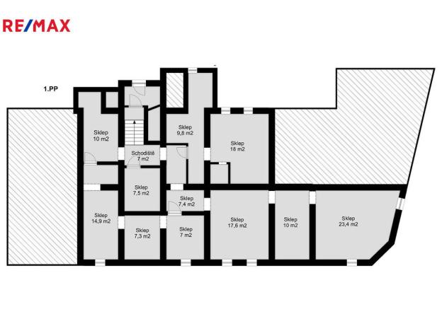 Prodej kanceláře, Ostrava - Vítkovice, Štramberská, 520 m2