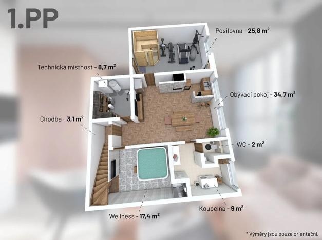 Prodej rodinného domu, Doksy, Severní, 342 m2