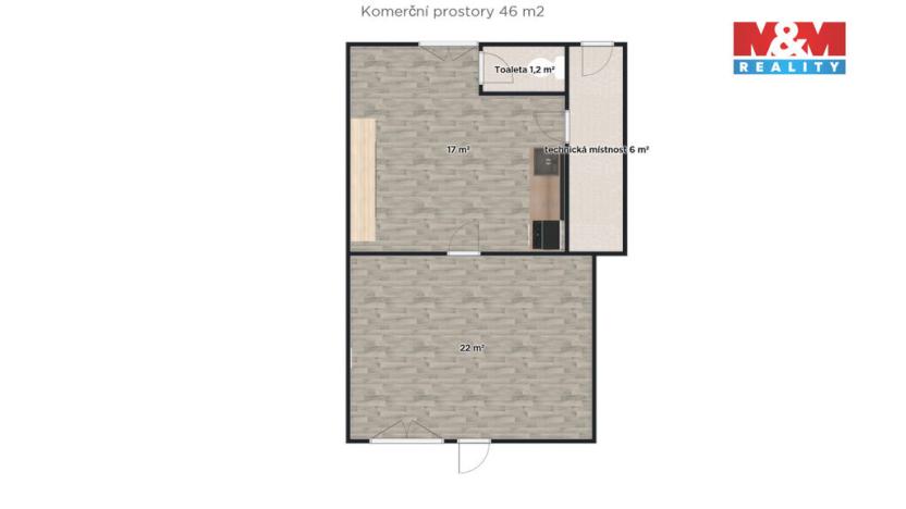 Pronájem obchodního prostoru, Plaňany, Pražská, 65 m2