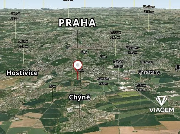 Prodej pole, Praha - Zličín, 3512 m2