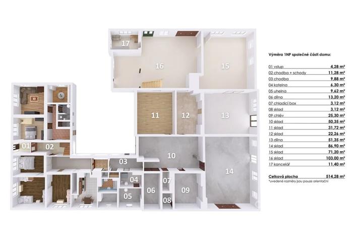 Prodej rodinného domu, Horní Cerekev, 460 m2