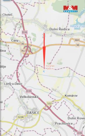 Prodej pole, Dolní Roveň - Komárov, 7125 m2