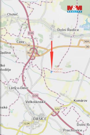 Prodej pole, Dolní Roveň - Komárov, 9215 m2