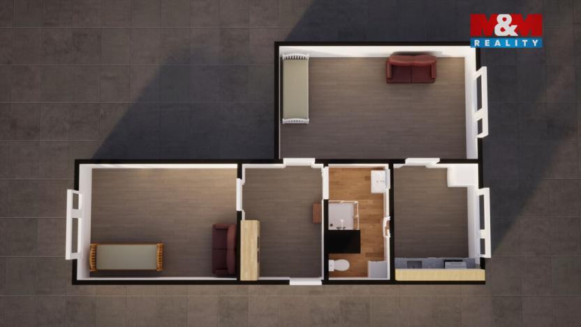 Prodej bytu 2+1, Jablonné v Podještědí, U Školy, 59 m2