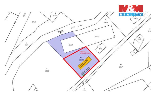 Prodej pozemku pro bydlení, Třinec - Tyra, 1000 m2