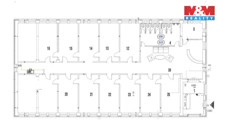 Pronájem kanceláře, Bohumín - Pudlov, Čs. armády, 18 m2