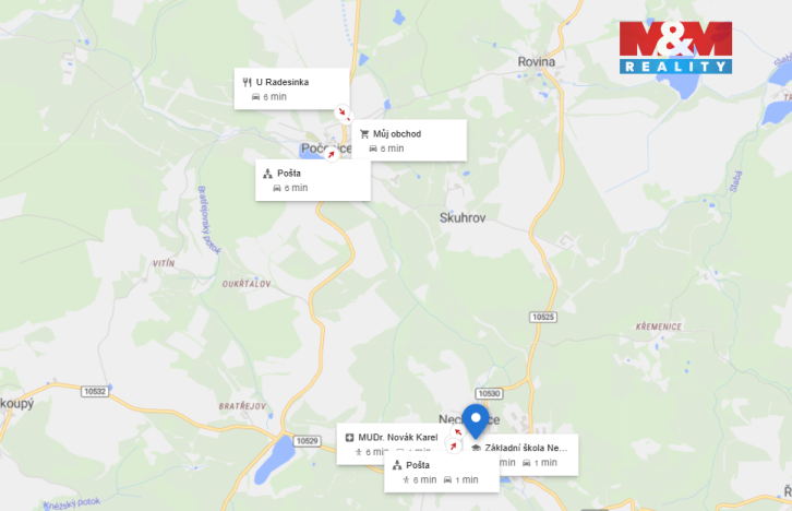 Prodej komerčního pozemku, Nechvalice, 1782 m2