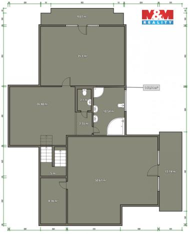 Prodej rodinného domu, Hradčany, Luční, 377 m2