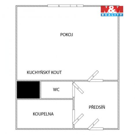 Prodej bytu 1+kk, Český Těšín, Slezská, 31 m2
