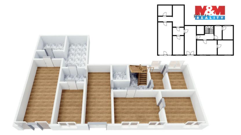 Prodej rodinného domu, Švihov, Komenského, 378 m2