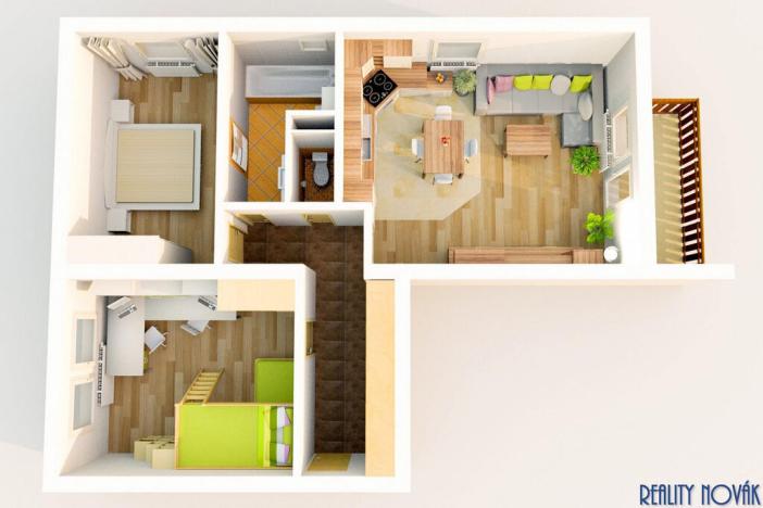 Prodej bytu 3+kk, Vejprnice, Jižní Svahy, 81 m2