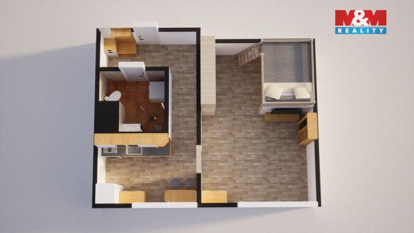 Prodej bytu 1+1, Nymburk, Mikoláše Alše, 37 m2