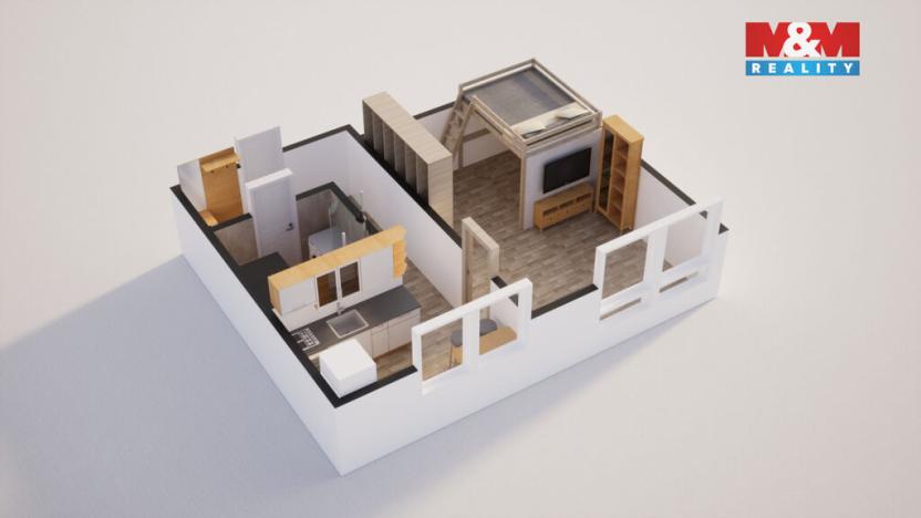 Prodej bytu 1+1, Nymburk, Mikoláše Alše, 37 m2