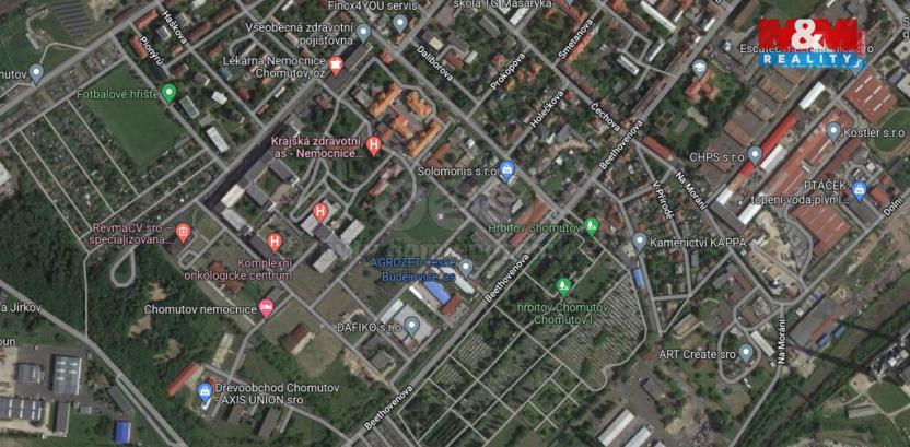 Pronájem kanceláře, Chomutov, Kochova, 105 m2