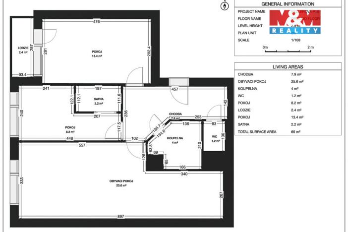 Prodej bytu 3+kk, Praha - Petrovice, Rezlerova, 65 m2