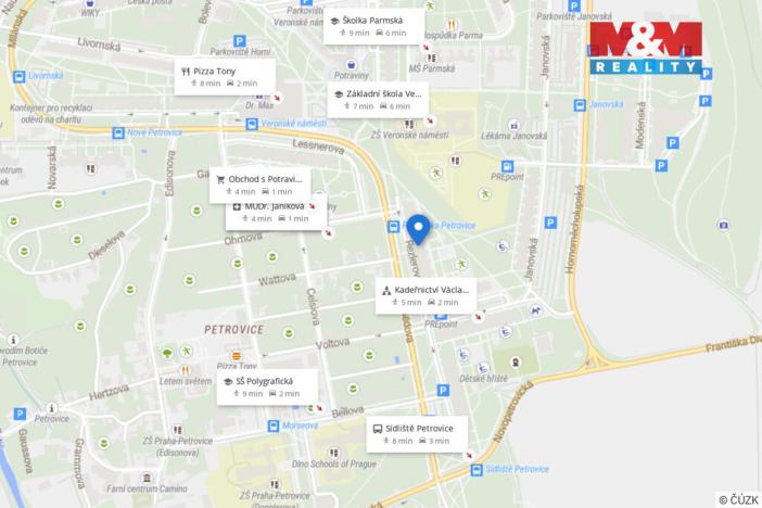 Prodej bytu 3+kk, Praha - Petrovice, Rezlerova, 65 m2