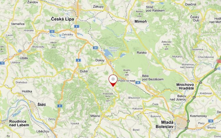 Prodej pozemku, Doksy - Žďár, 1295 m2