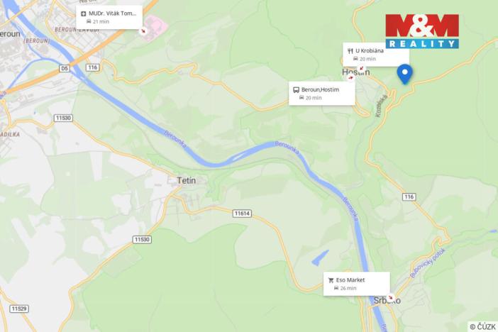 Prodej louky, Beroun - Beroun-Hostim, 3521 m2