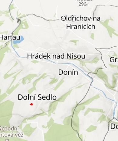 Prodej zahrady, Hrádek nad Nisou - Dolní Sedlo, Horská, 955 m2