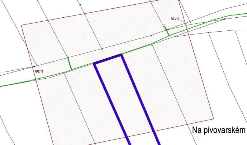 Prodej zahrady, Boršov nad Vltavou, K Pilotovi, 460 m2