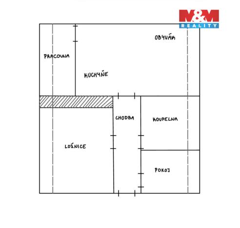 Pronájem bytu 3+kk, Dlouhá Třebová, Niva, 62 m2