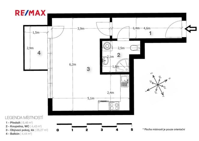 Prodej bytu 1+kk, Praha - Hostavice, U Hostavického potoka, 36 m2