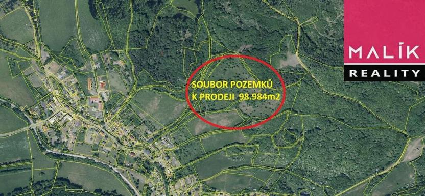 Prodej louky, Vojkovice, 98984 m2