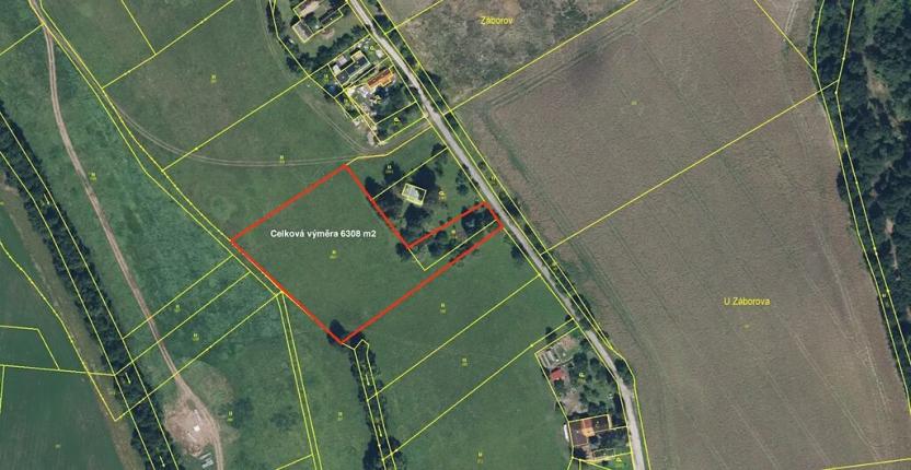 Prodej pozemku pro bydlení, Lanžov, 6308 m2