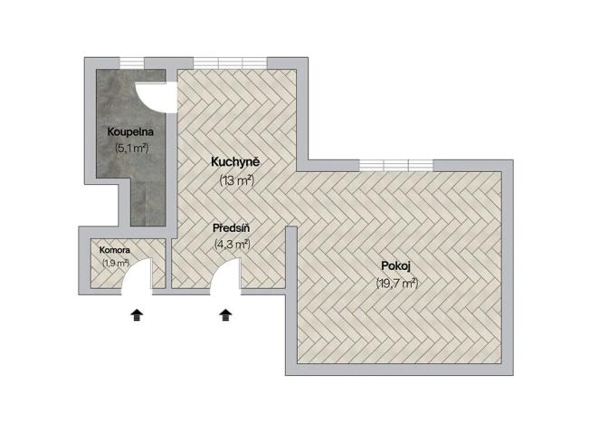 Prodej bytu 1+1, Praha, Čáslavská, 44 m2