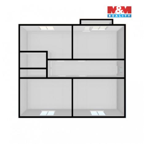 Prodej bytu 3+1, Teplice - Prosetice, Pod hvězdárnou, 74 m2