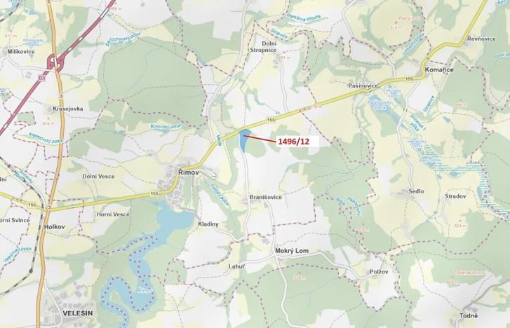 Dražba lesa, Římov, 52265 m2