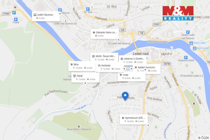 Prodej bytu 5+1, Ledeč nad Sázavou, Petra Bezruče, 110 m2