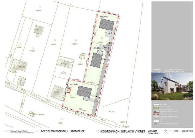 Prodej pozemku pro bydlení, Litoměřice, 2650 m2