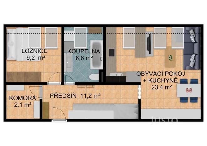 Prodej bytu 4+kk, Písek, Budějovická, 93 m2