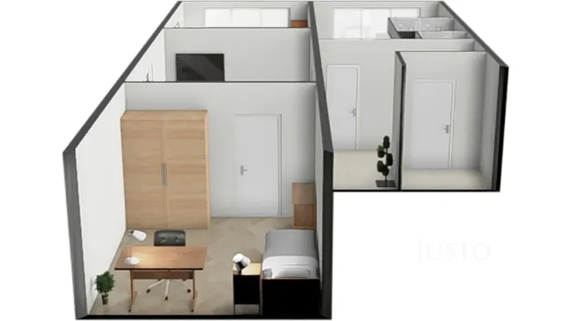 Prodej bytu 3+1, Netolice, 9. května, 62 m2