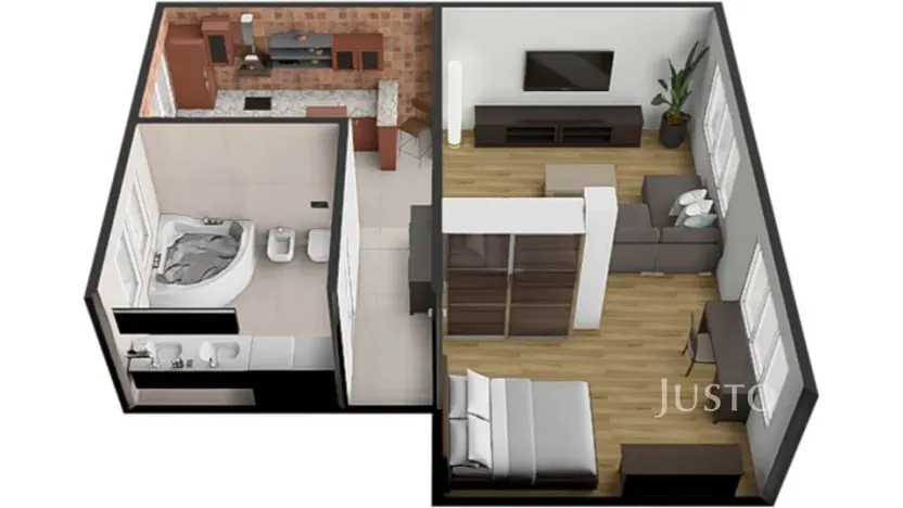 Pronájem bytu 1+1, Písek, Smetanovo nám., 55 m2