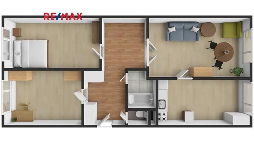 Prodej bytu 3+1, Kladno, Na růžovém poli, 75 m2